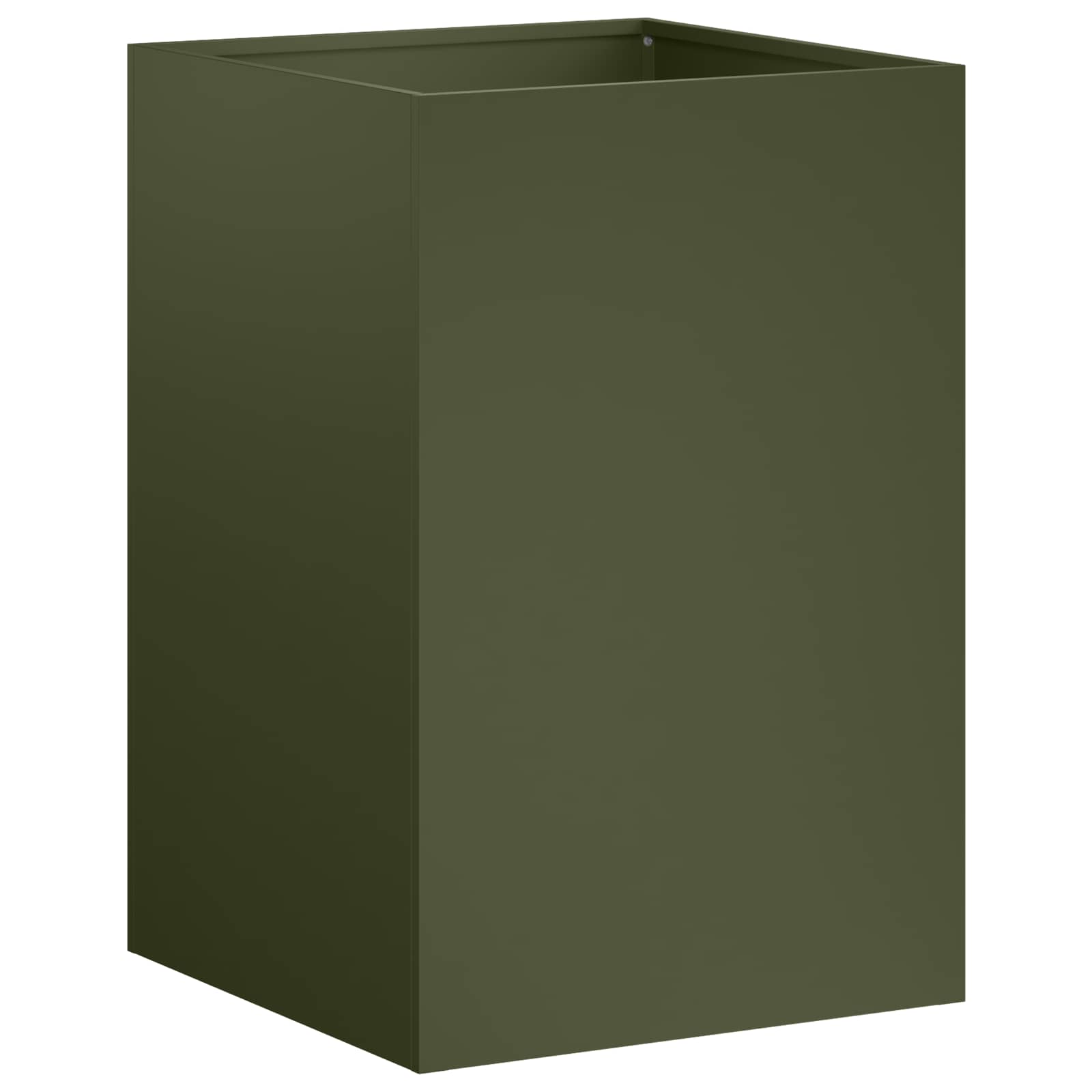 Градинска саксия Маслиненозелено 40 x 40 x 60 cm – снимка 2