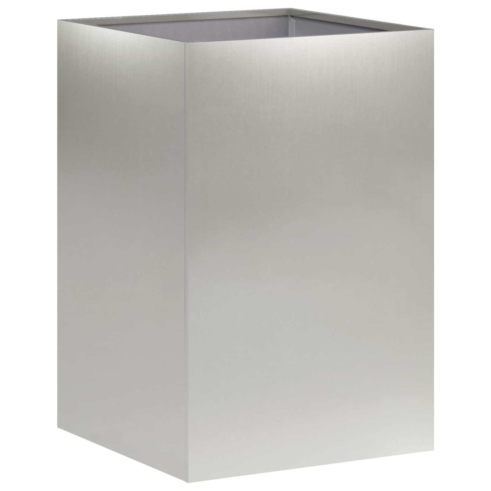 Plantenbak zilver 40 x 40 x 60 cm Roestvrij staal image 2