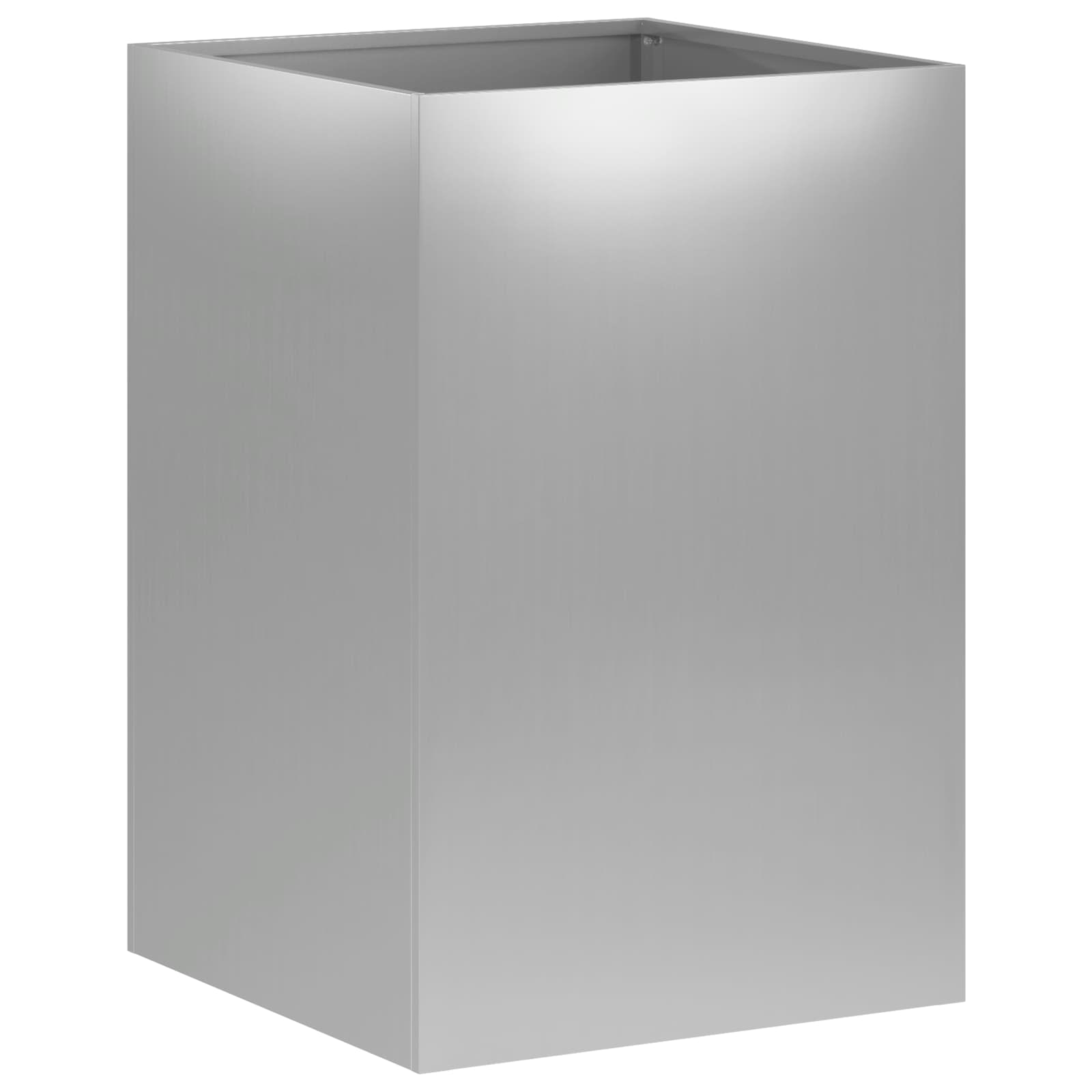 Plantenbak zilver 40 x 40 x 60 cm Gegalvaniseerd staal image 2
