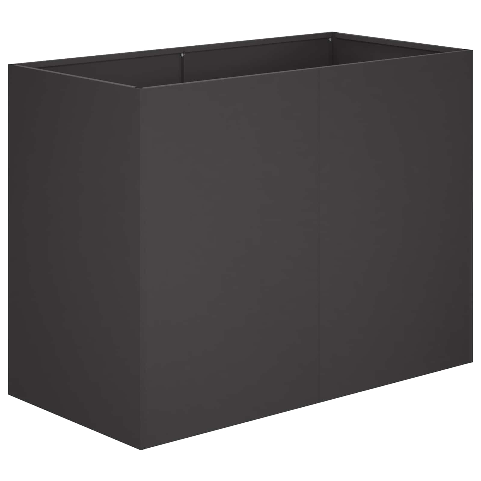 Plantenbak Zwart 80 x 40 x 60 cm Koudgewalst staal image 2