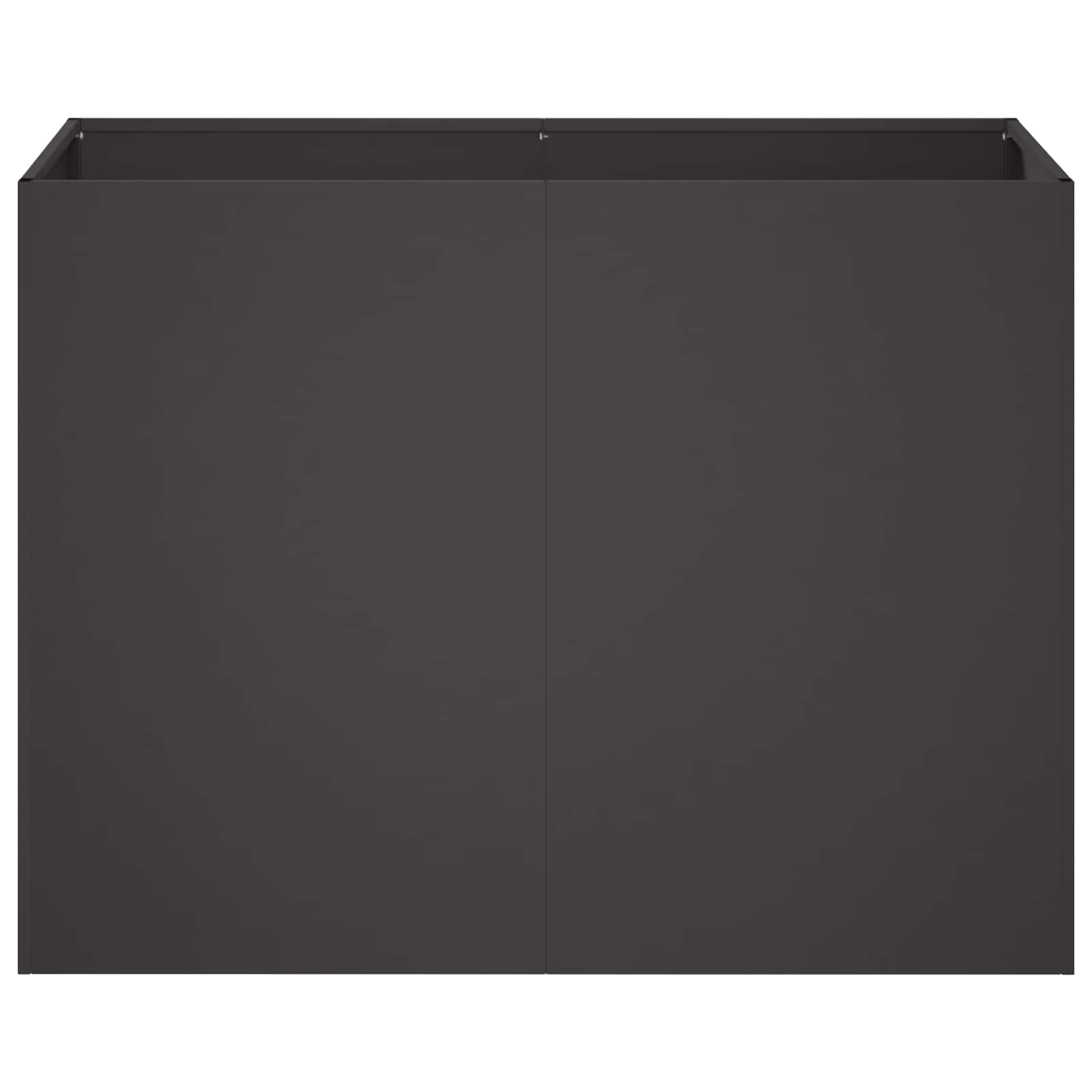 Plantenbak Zwart 80 x 40 x 60 cm Koudgewalst staal image 3