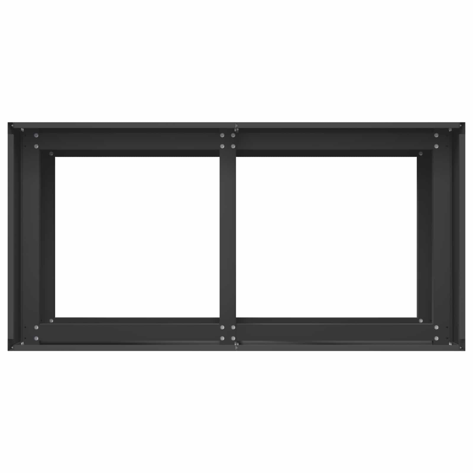 Plantenbak Zwart 80 x 40 x 60 cm Koudgewalst staal image 4