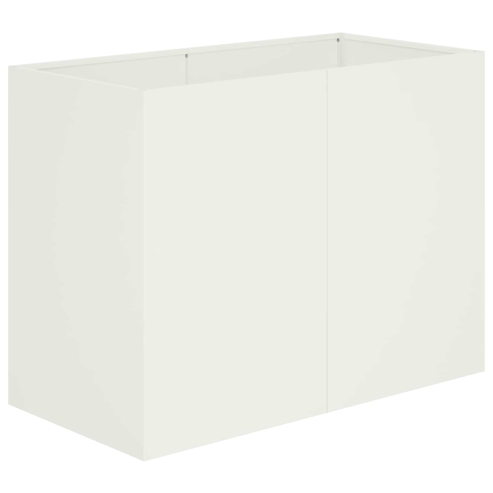 Plantenbak Wit 80 x 40 x 60 cm Koudgewalst staal image 2