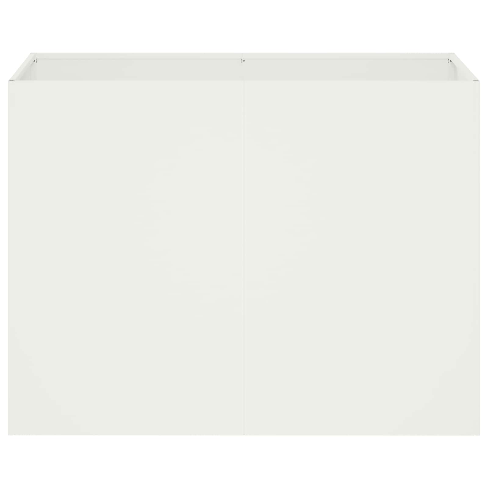 Plantenbak Wit 80 x 40 x 60 cm Koudgewalst staal image 3