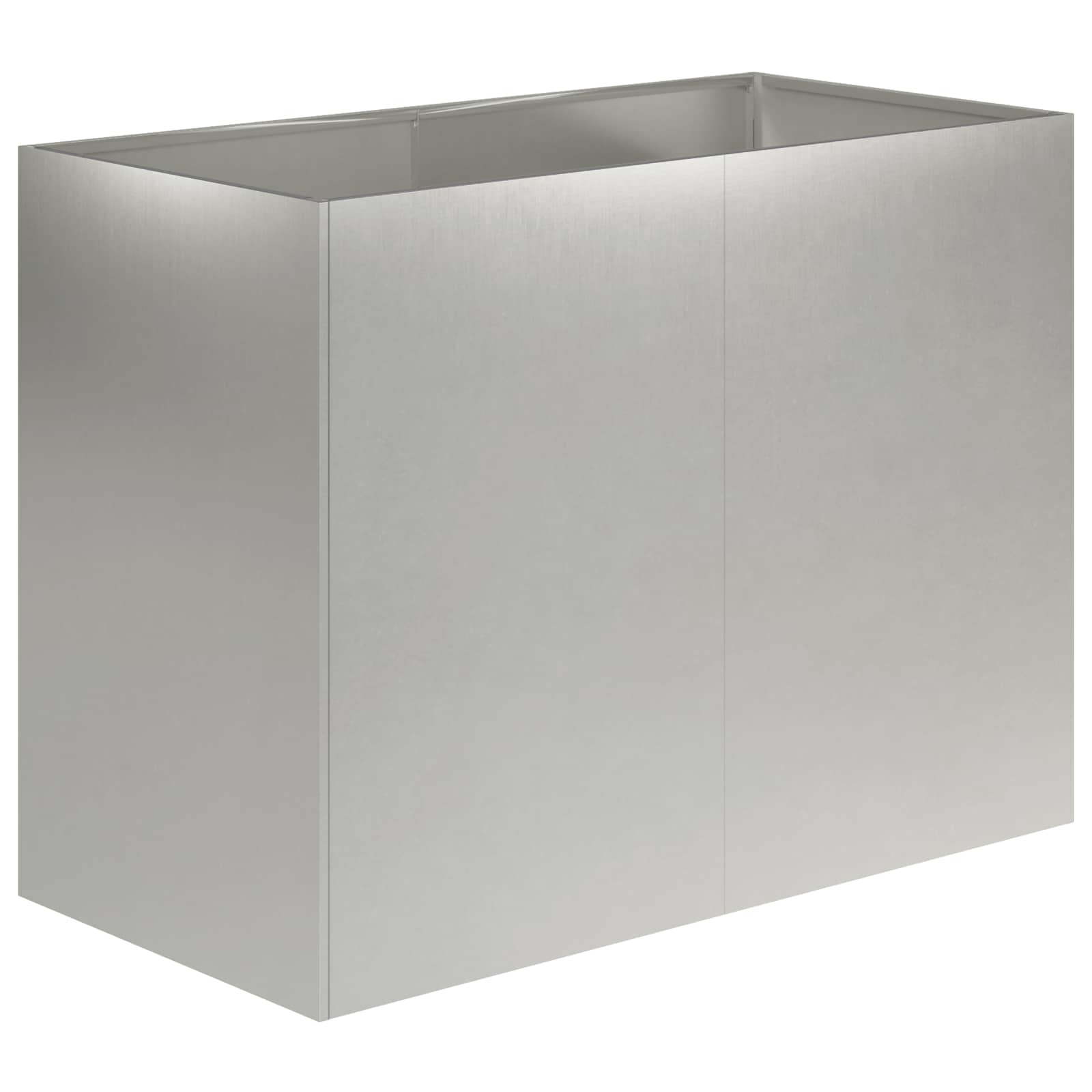 Plantenbak zilver 80 x 40 x 60 cm Roestvrij staal image 2