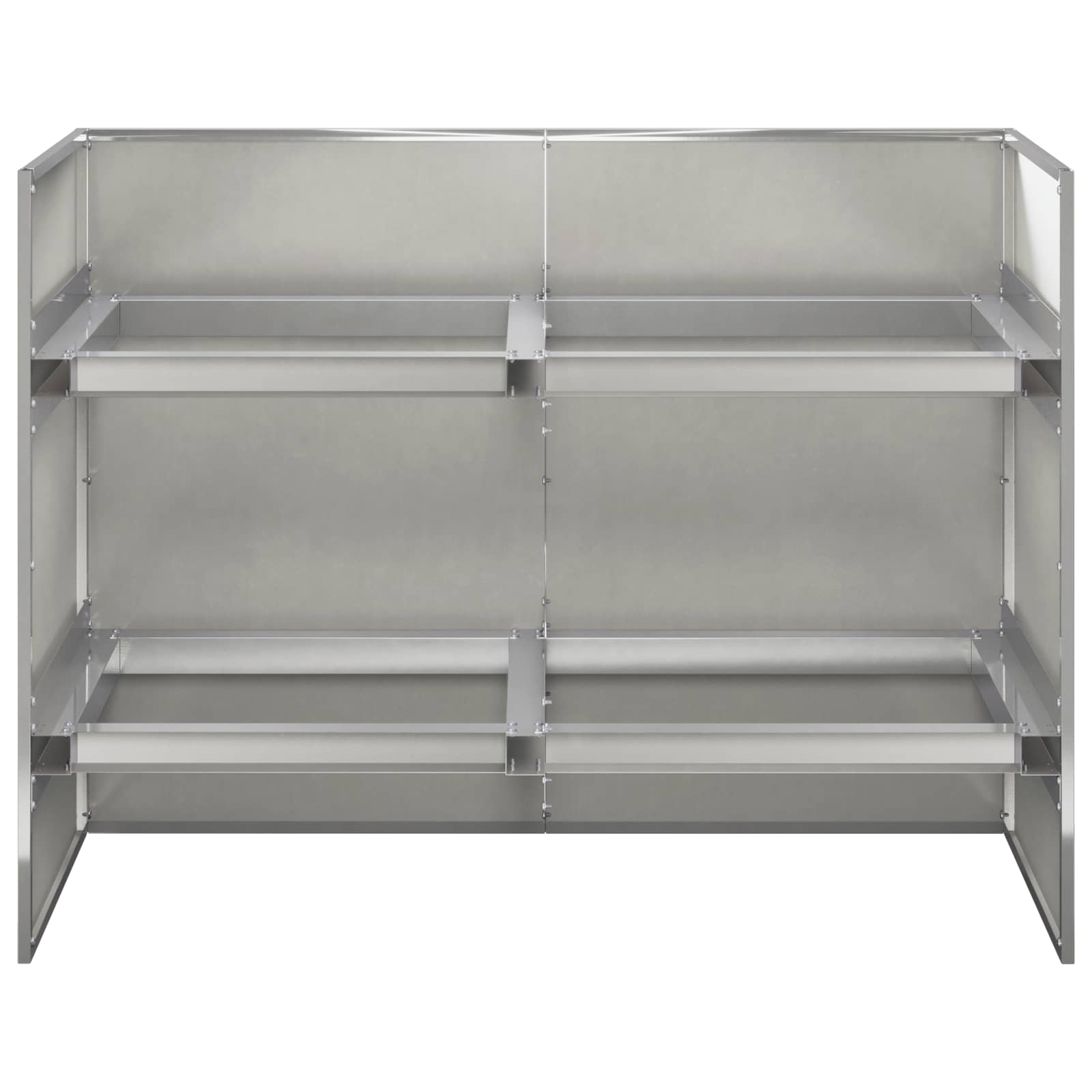 Plantenbak zilver 80 x 40 x 60 cm Roestvrij staal image 6