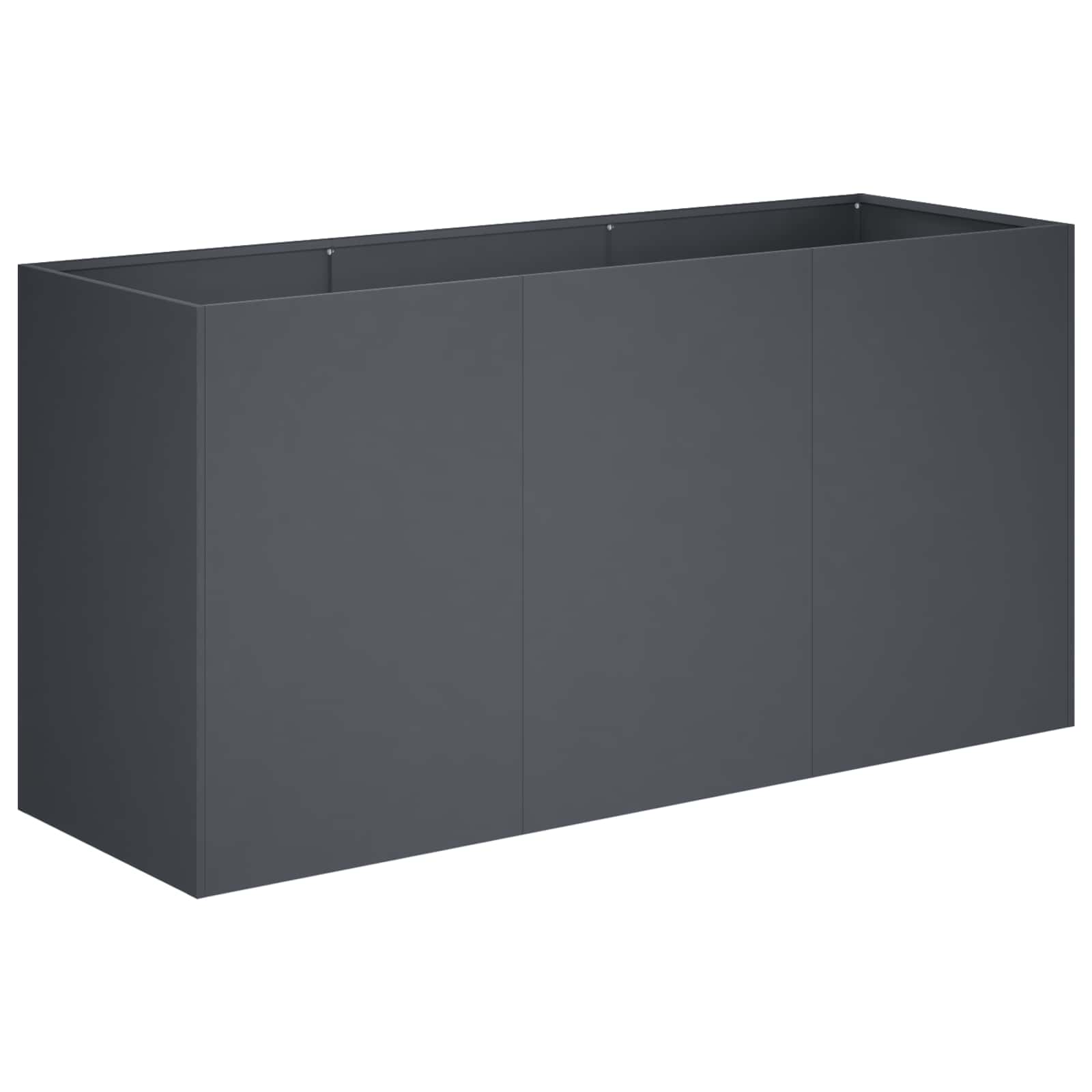 Plantenbak Antraciet 120 x 40 x 60 cm Koudgewalst staal image 2