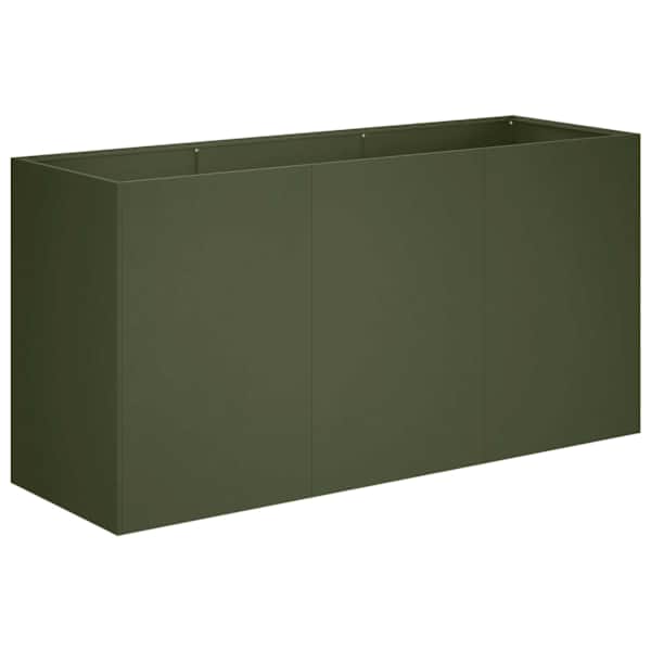 vidaXL Aia istutuspot Oliiviroheline 120 x 40 x 60 cm