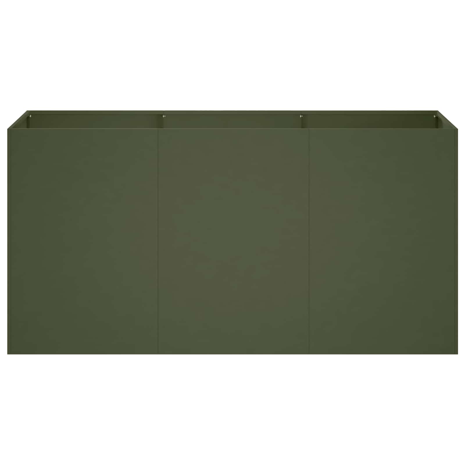 Plantenbak Olijfgroen 120 x 40 x 60 cm Koudgewalst staal image 3