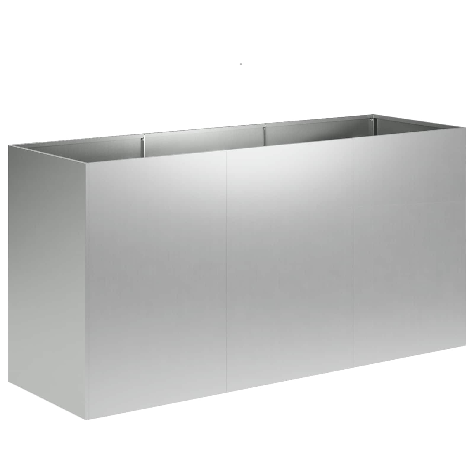 Plantenbak zilver 120 x 40 x 60 cm Gegalvaniseerd staal image 2