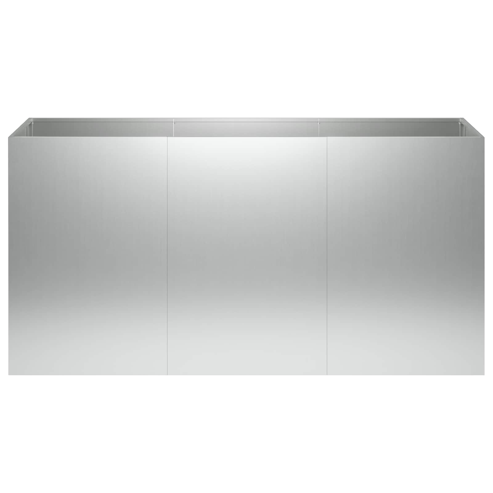 Plantenbak zilver 120 x 40 x 60 cm Gegalvaniseerd staal image 3