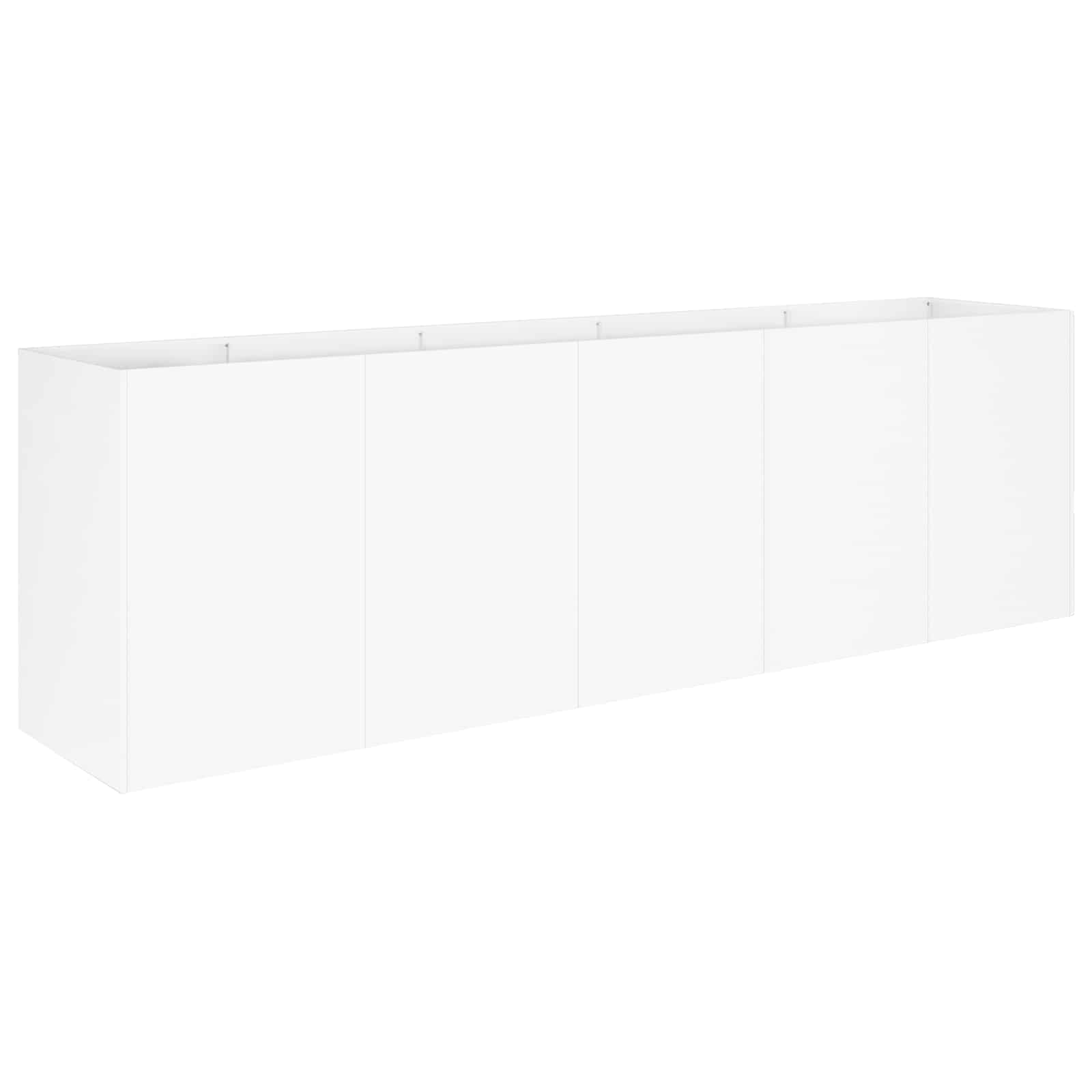 Plantenbak Wit 200 x 40 x 60 cm Koudgewalst staal image 2