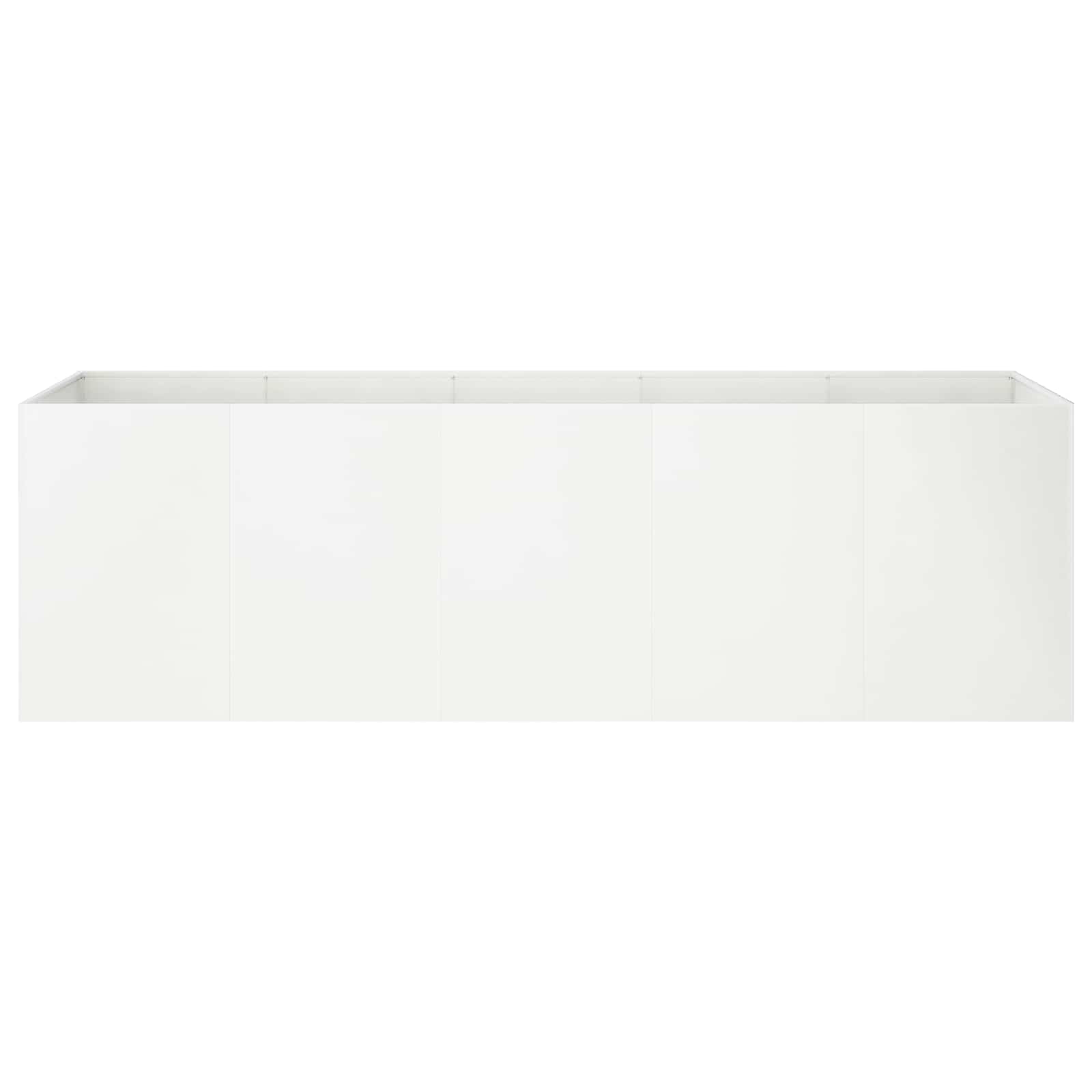 Plantenbak Wit 200 x 40 x 60 cm Koudgewalst staal image 3