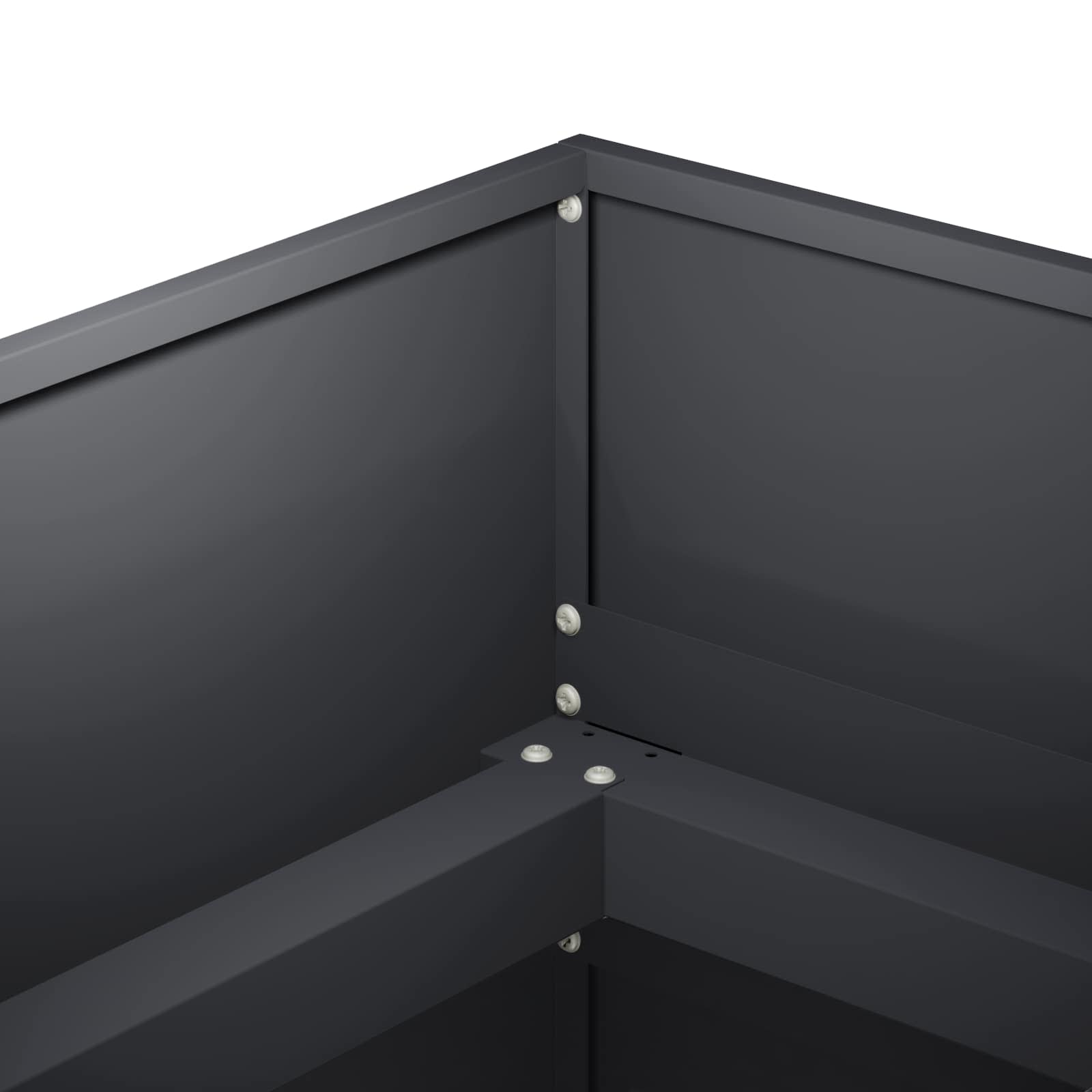 Plantenbak Antraciet 200 x 40 x 60 cm Koudgewalst staal image 5