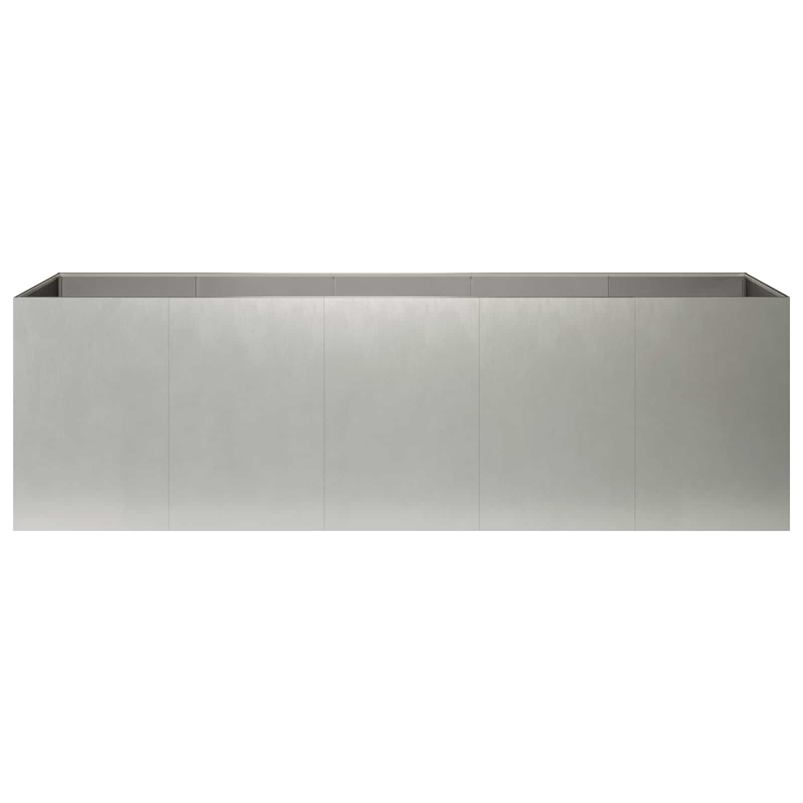 Plantenbak zilver 200 x 40 x 60 cm Roestvrij staal image 3