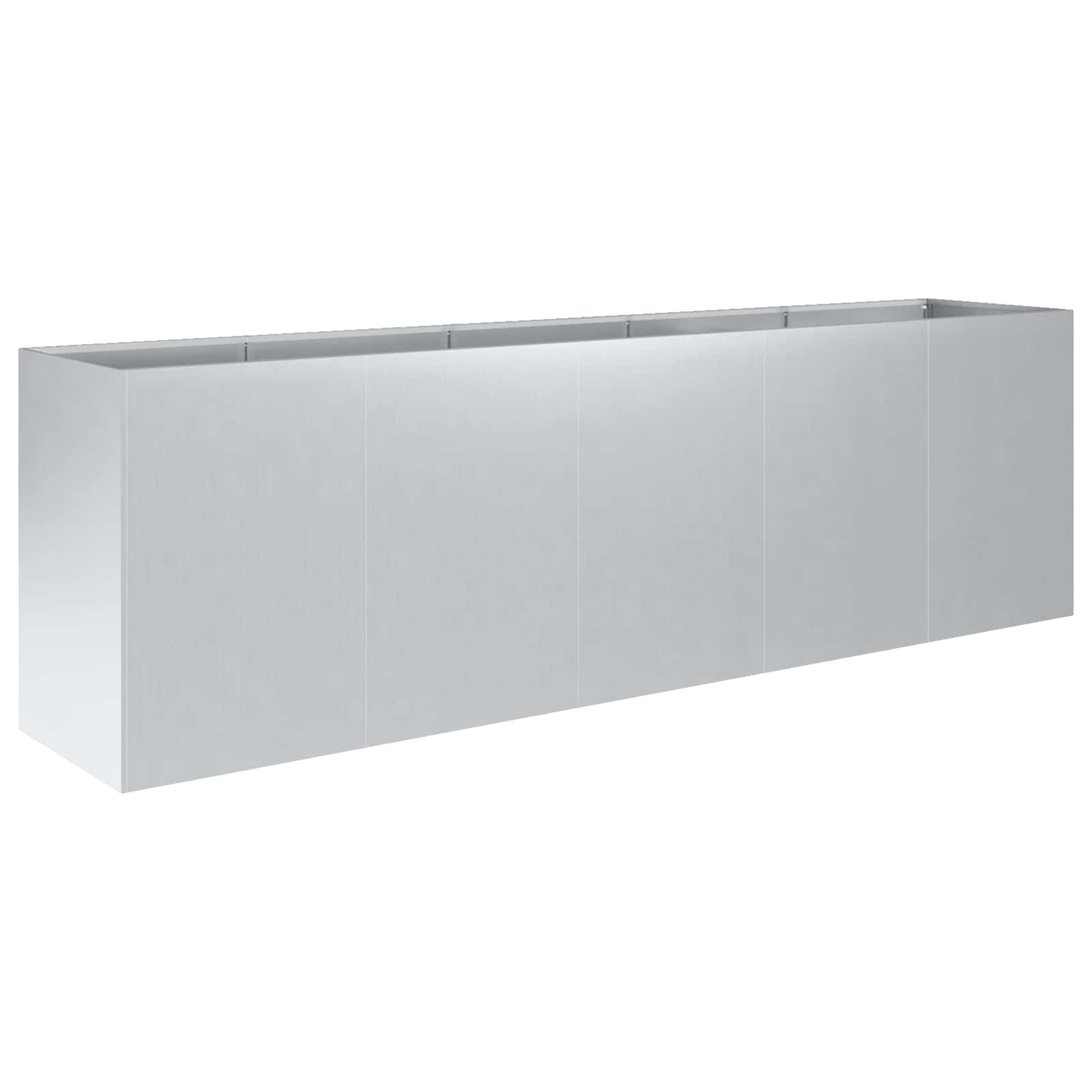 Plantenbak zilver 200 x 40 x 60 cm Gegalvaniseerd staal image 2
