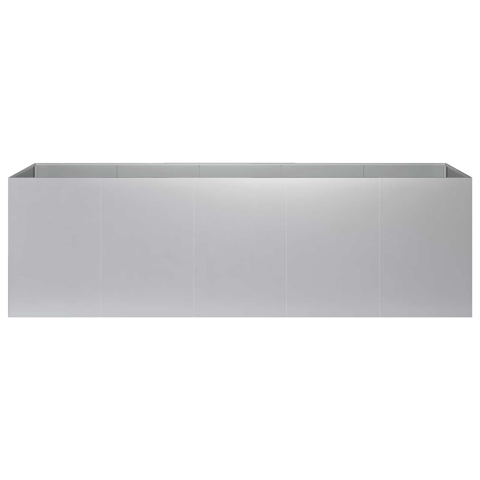 Plantenbak zilver 200 x 40 x 60 cm Gegalvaniseerd staal image 3