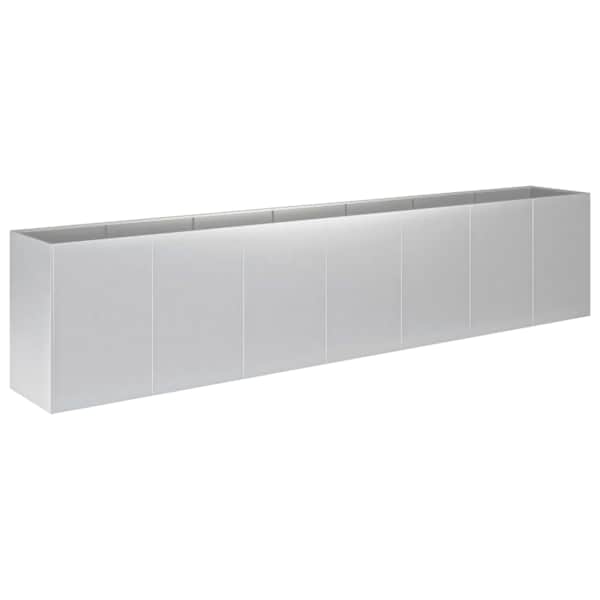 vidaXL Aia istutuspot H&otilde;bedane 280 x 40 x 60 cm Tsingitud teras