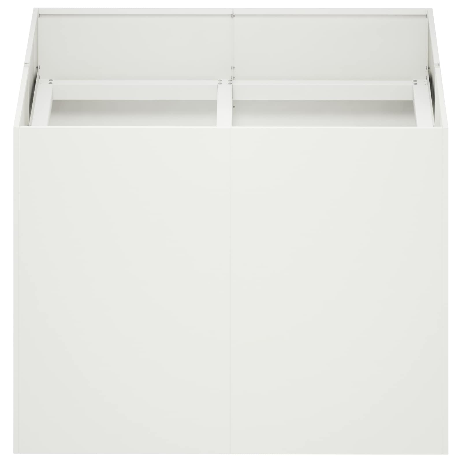 Plantenbak Wit 80 x 80 x 60 cm Koudgewalst staal image 3