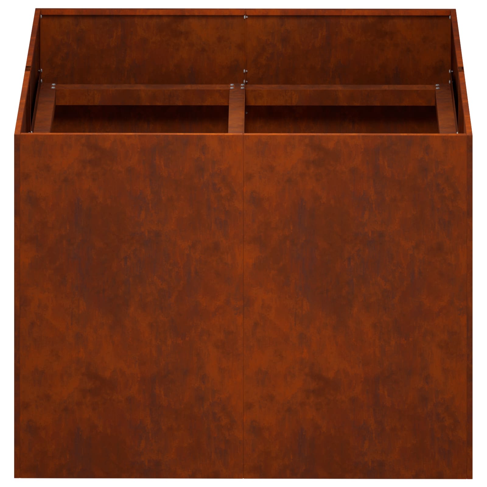 Plantenbak Roestkleurig 80 x 80 x 60 cm weervast staal image 4