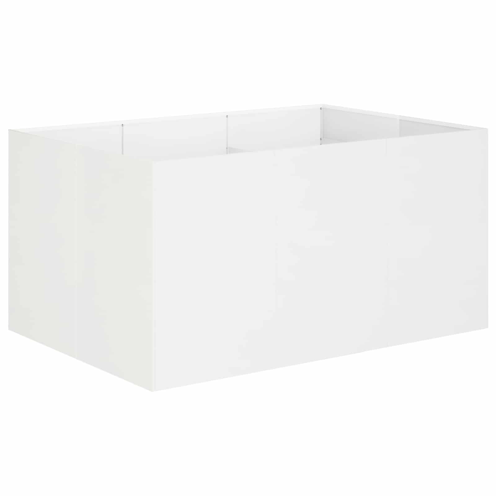 Plantenbak Wit 120 x 80 x 60 cm Koudgewalst staal image 2