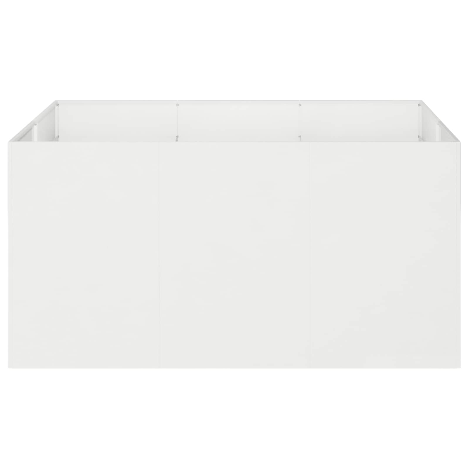Plantenbak Wit 120 x 80 x 60 cm Koudgewalst staal image 3