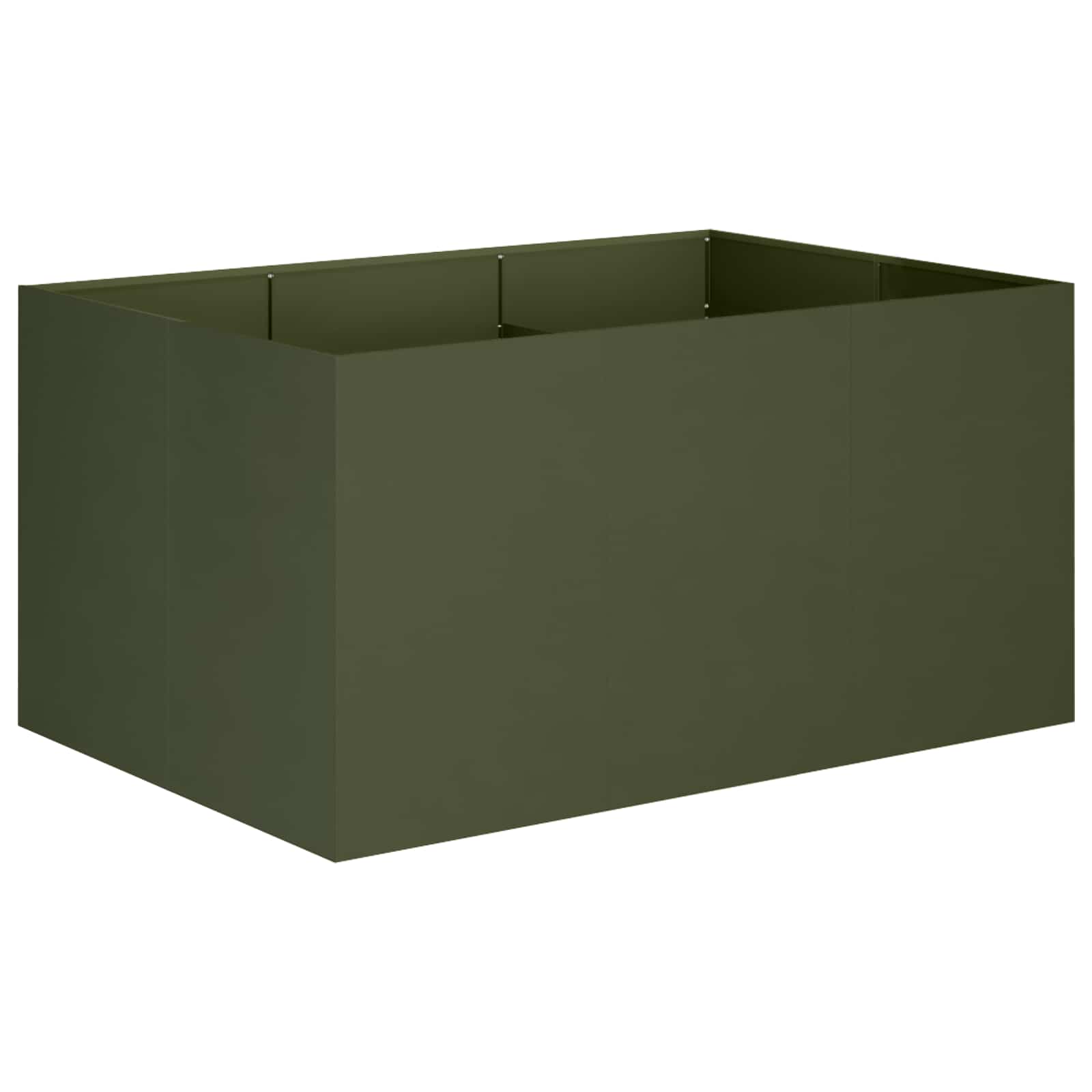 Plantenbak Olijfgroen 120 x 80 x 60 cm Koudgewalst staal image 2