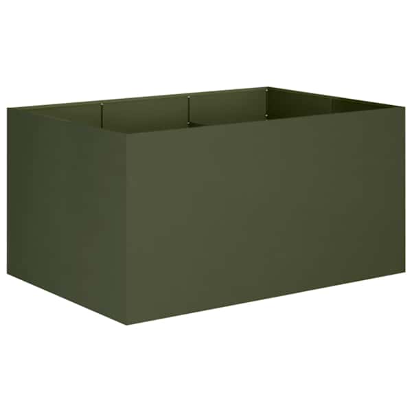 vidaXL Aia istutuspot Oliiviroheline 120 x 80 x 60 cm