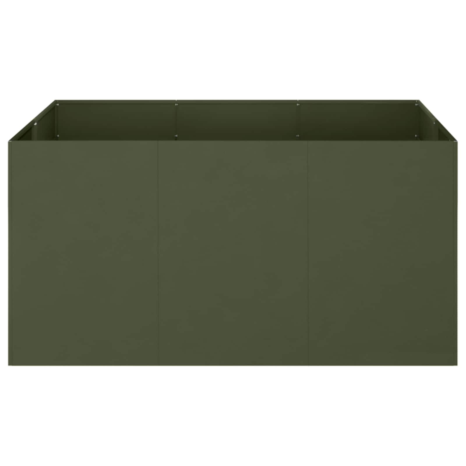 Plantenbak Olijfgroen 120 x 80 x 60 cm Koudgewalst staal image 3