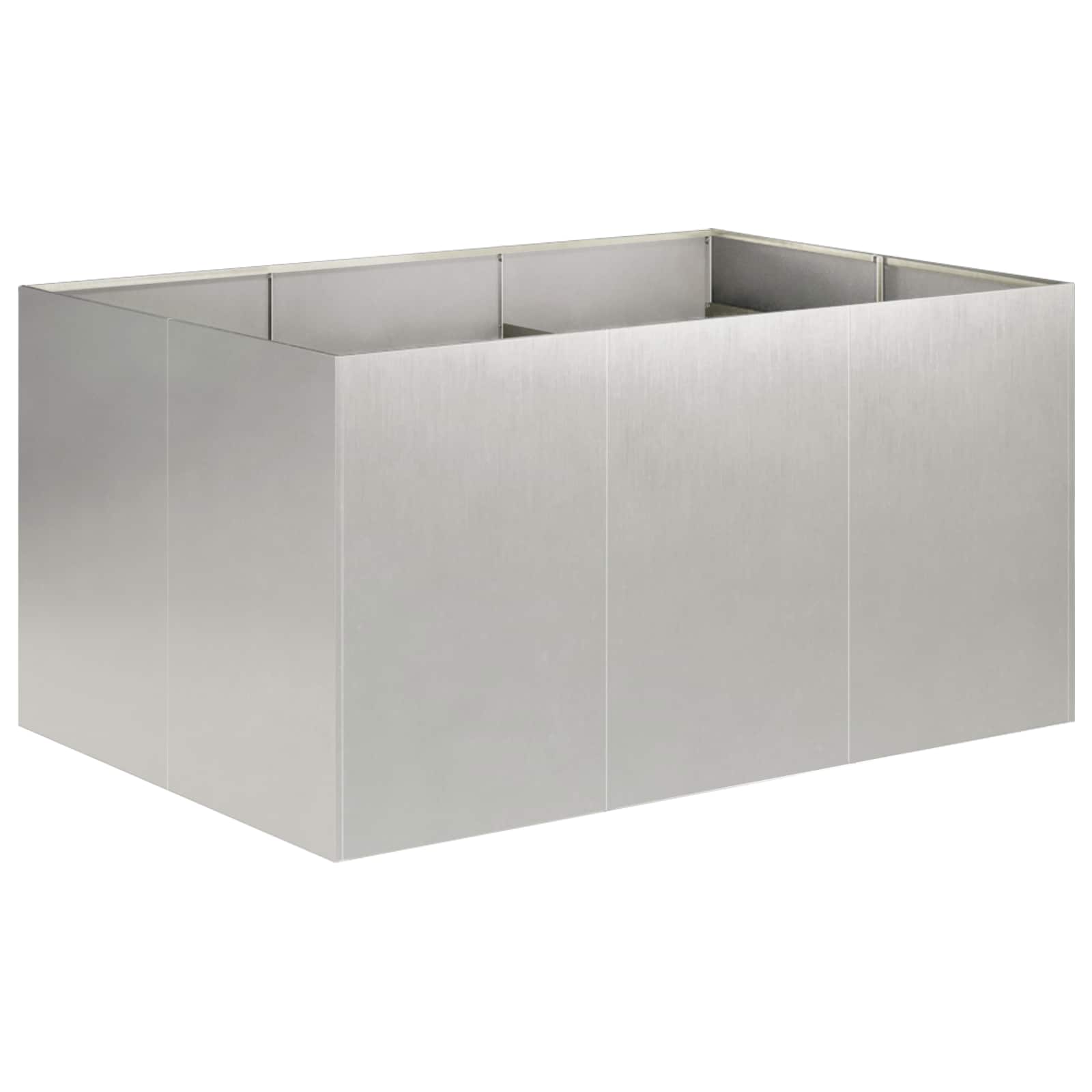 Plantenbak zilver 120 x 80 x 60 cm Roestvrij staal image 2