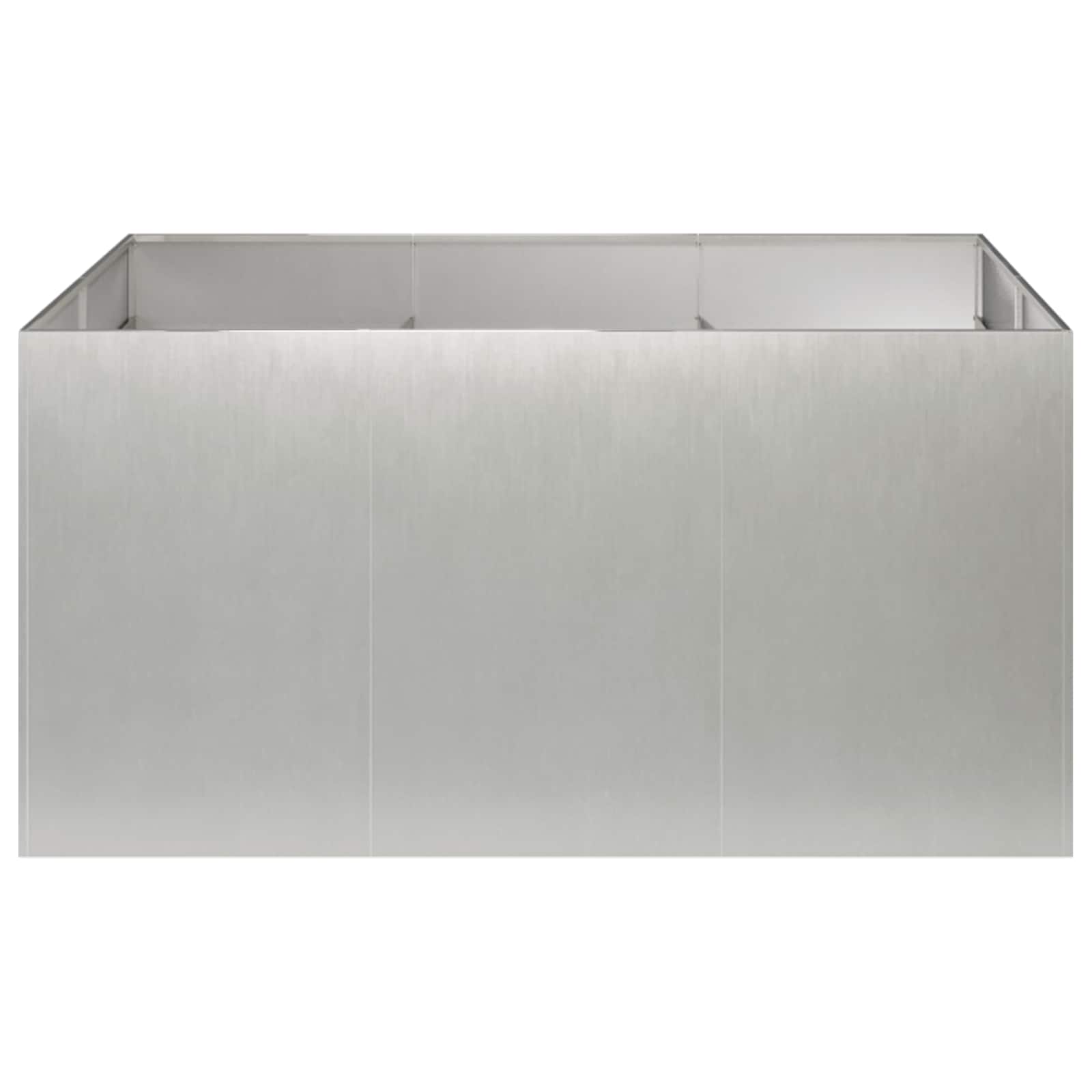 Plantenbak zilver 120 x 80 x 60 cm Roestvrij staal image 3