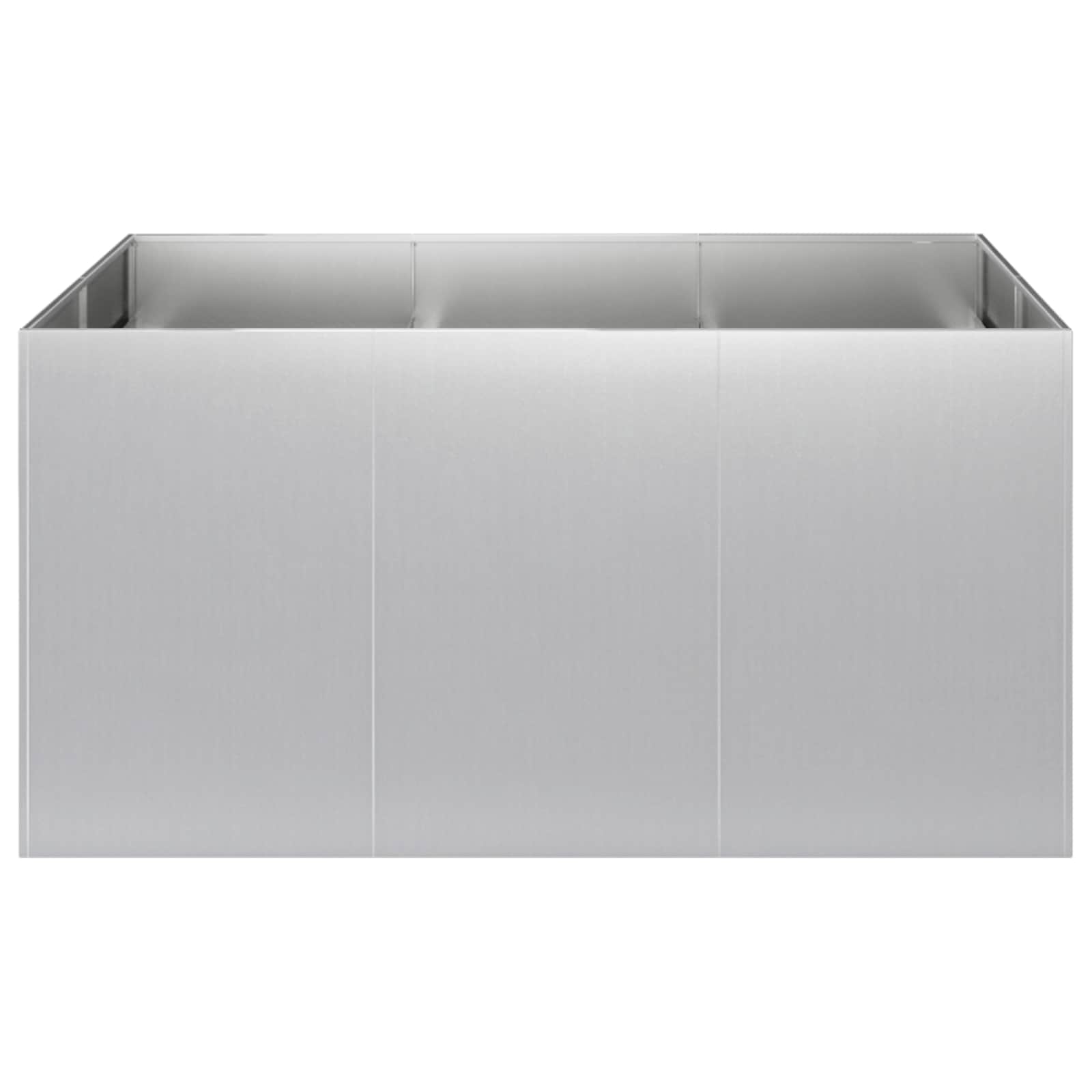 Plantenbak zilver 120 x 80 x 60 cm Gegalvaniseerd staal image 3