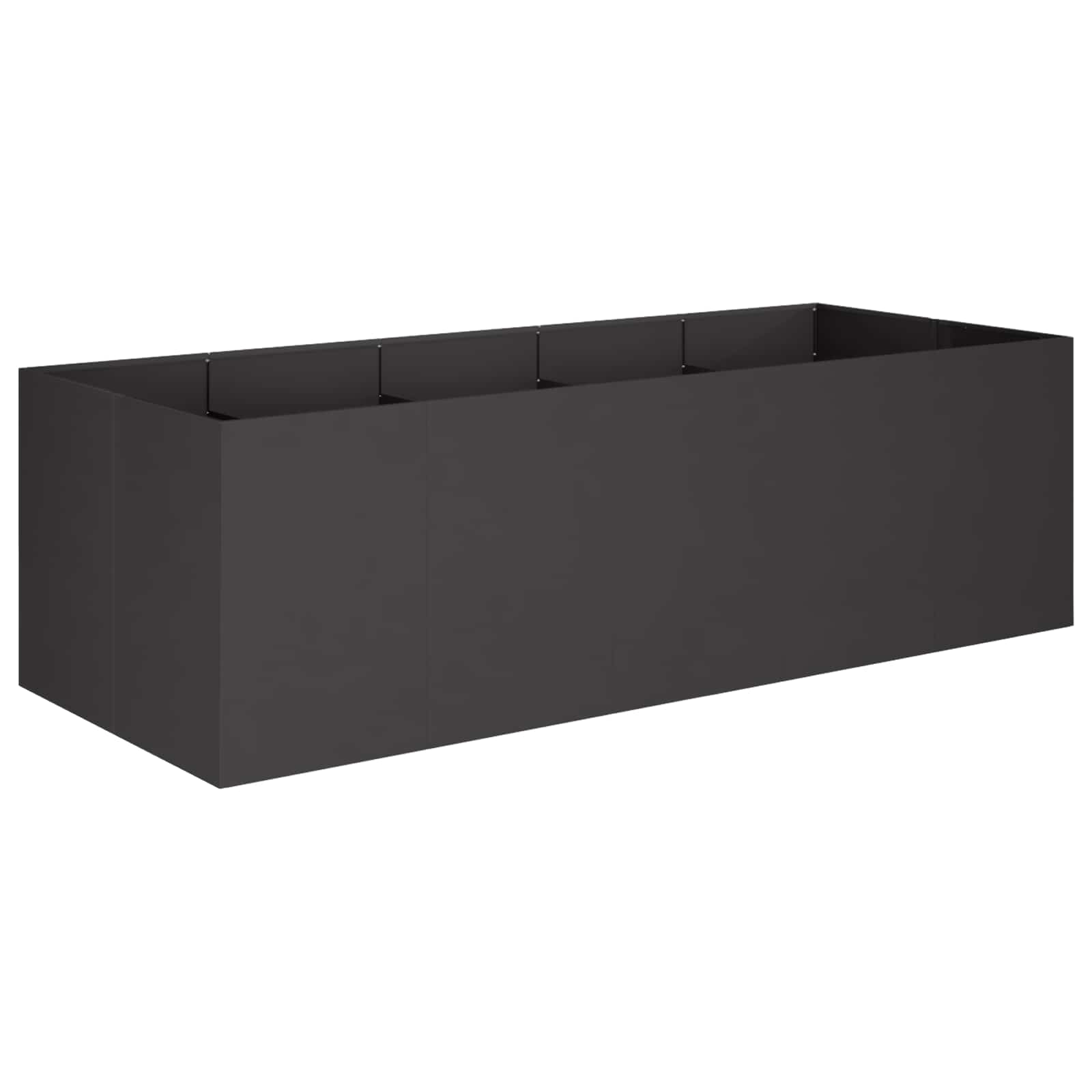 Plantenbak Zwart 200 x 80 x 60 cm Koudgewalst staal image 2