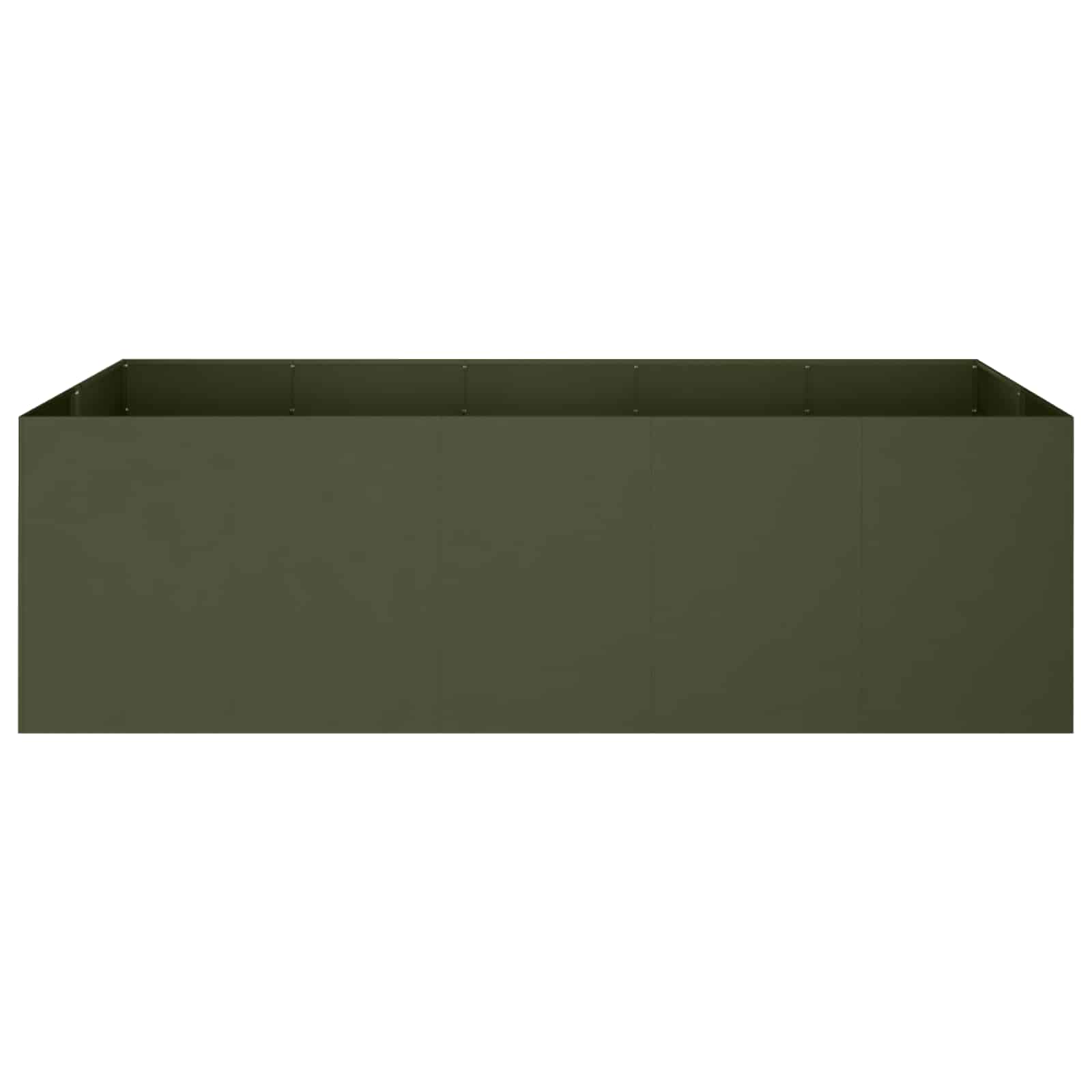 Plantenbak Olijfgroen 200 x 80 x 60 cm Koudgewalst staal image 3