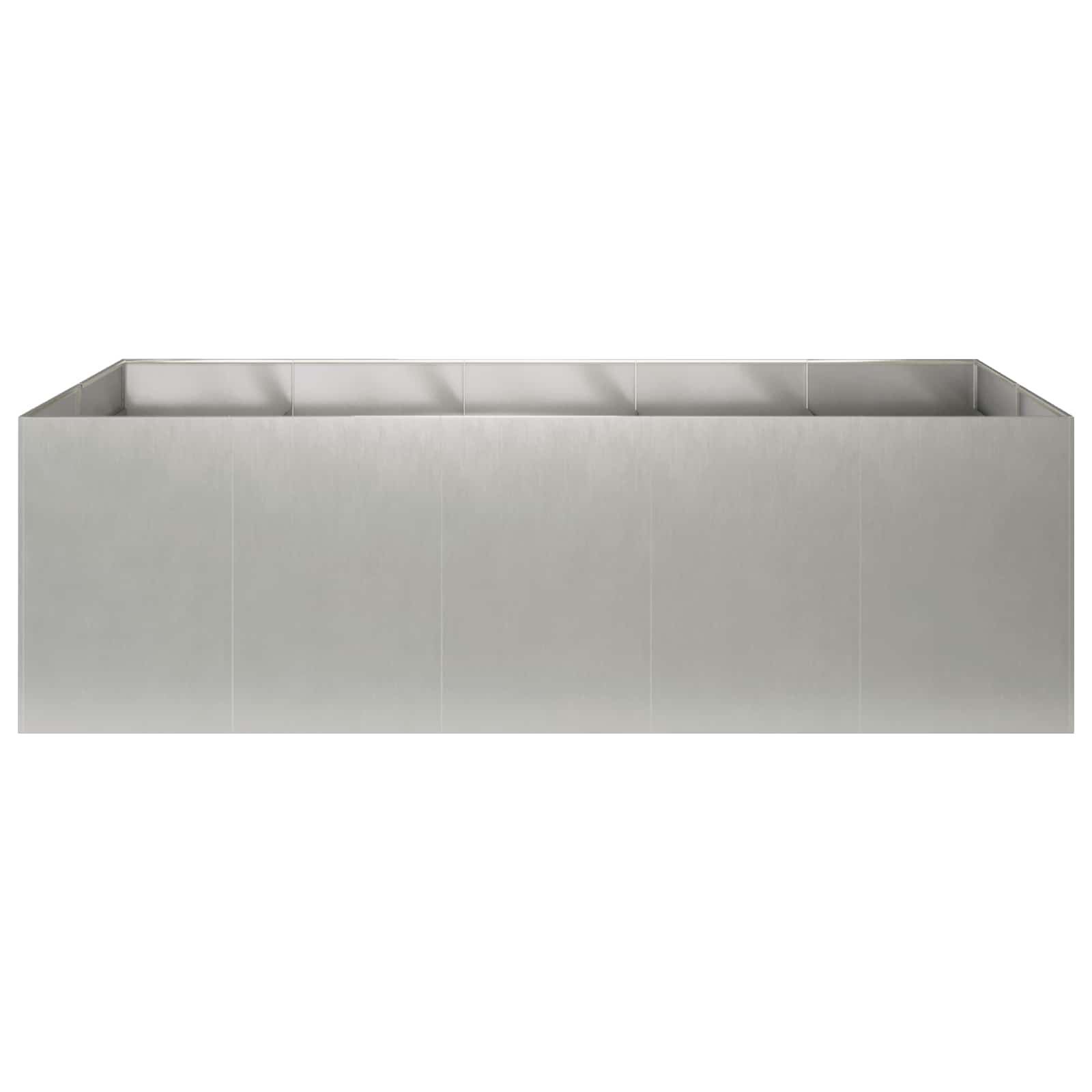 Plantenbak zilver 200 x 80 x 60 cm Roestvrij staal image 3