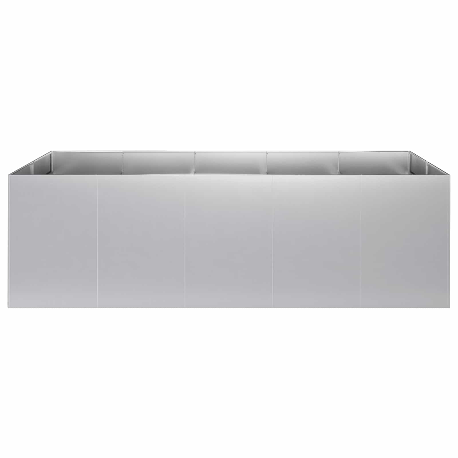 Plantenbak zilver 200 x 80 x 60 cm Gegalvaniseerd staal image 3