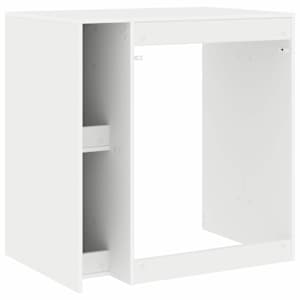 Skříň na pračku se dveřmi Bílá 87 x 60 x 89 cm Kompozitní dřevo - obrázek 8