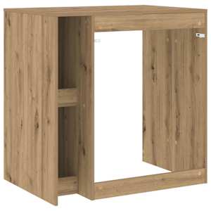 Skříň na pračku Artisanový dub 87 x 60 x 89 cm Kompozitní dřevo - obrázek 8
