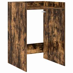 vidaXL Pesumasina kapp Suitsetatud tamm 67,5 x 62 x 97 cm Tehispuit
