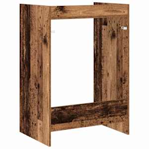 Skříň na pračku Staré dřevo 67,5 x 48 x 97 cm Kompozitní dřevo - obrázek 7