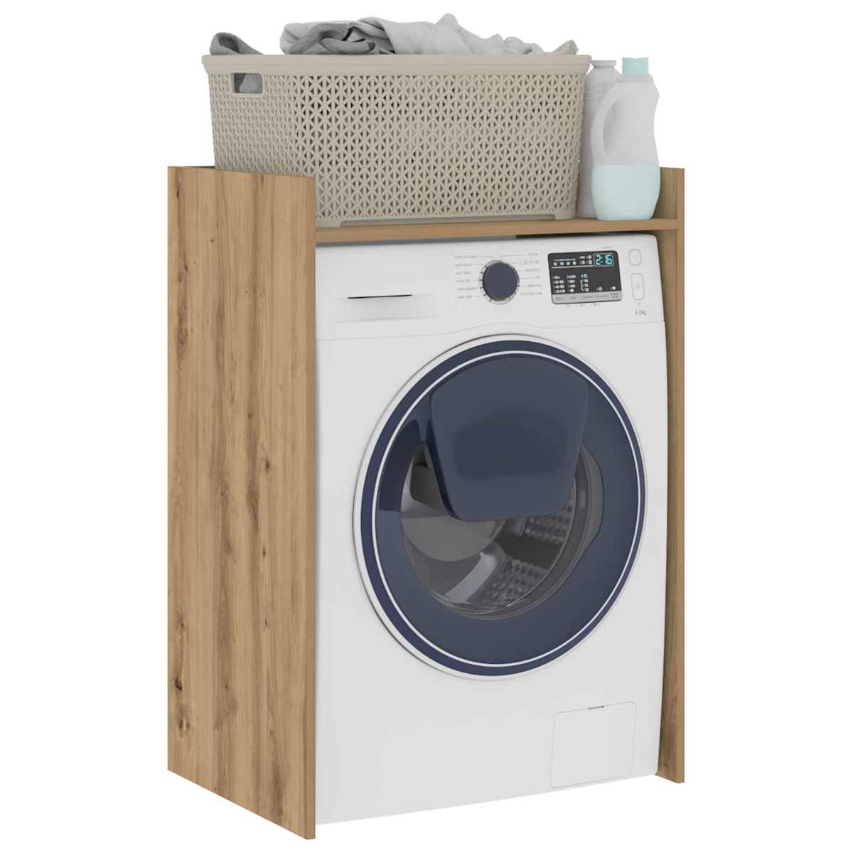 Vaskemaskine Skab 67,5 x 48 x 97 cm Konstrueret træ - Billede 3