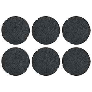 vidaXL Sammukhind 6 tk Must &Oslash; 45 x 1,8 cm Kumm