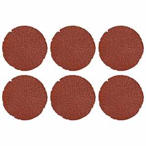 vidaXL Sammukhind 6 tk Punane &Oslash; 45 x 1,8 cm Kumm