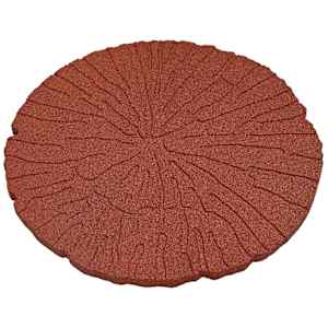 Stepping Stone 6 pcs Červená Ø 45 x 1,8 cm Guma - obrázek 4