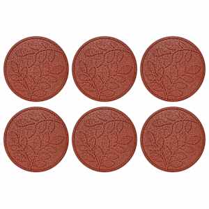 vidaXL Sammukhind 6 tk Punane &Oslash; 44 x 2 cm Kumm