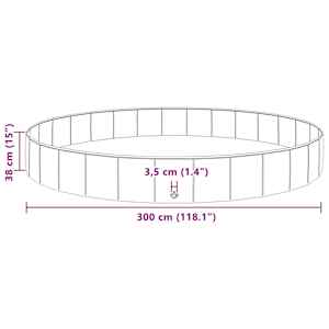 Bazén pro psy Červená Ø300 x 38 cm Silný PVC - obrázek 7
