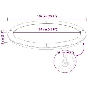 Splash Pad pro děti a psy Modrá Ø150 x 10 cm PVC - obrázek 8