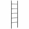 vidaXL Tekikottide redel Must 50 x 190 cm Bambus