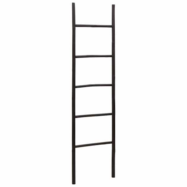 vidaXL Tekikottide redel Must 50 x 190 cm Bambus