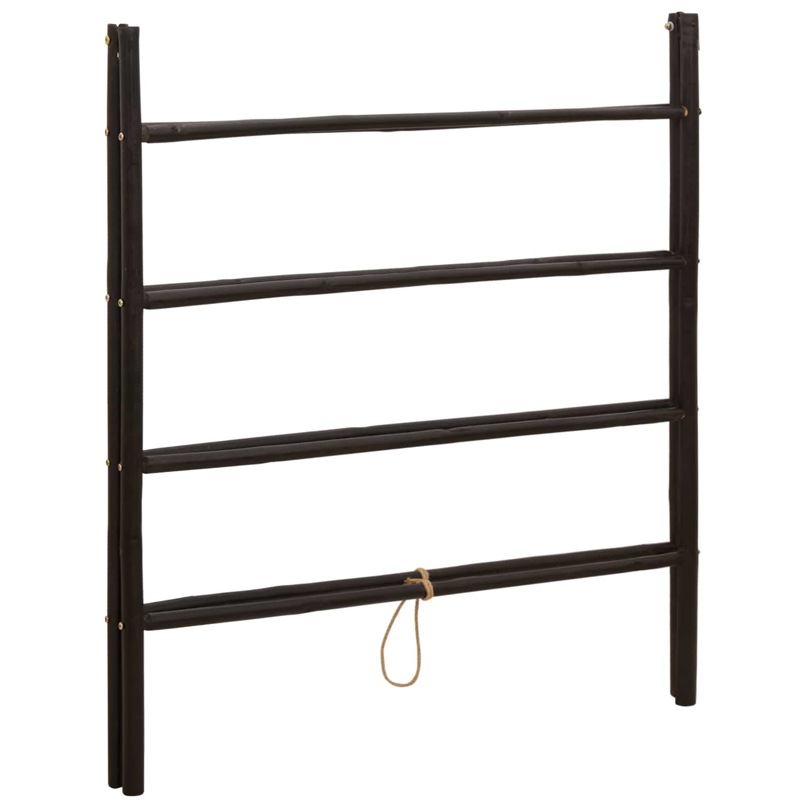 Dubbelzijdige dekbedladder Zwart 90 x 50 x 100 cm Bamboe image 3